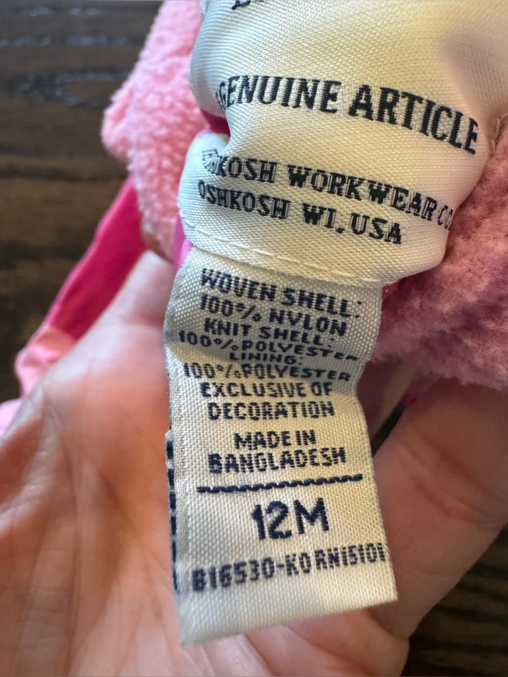OshKosh Bgosh soft pink